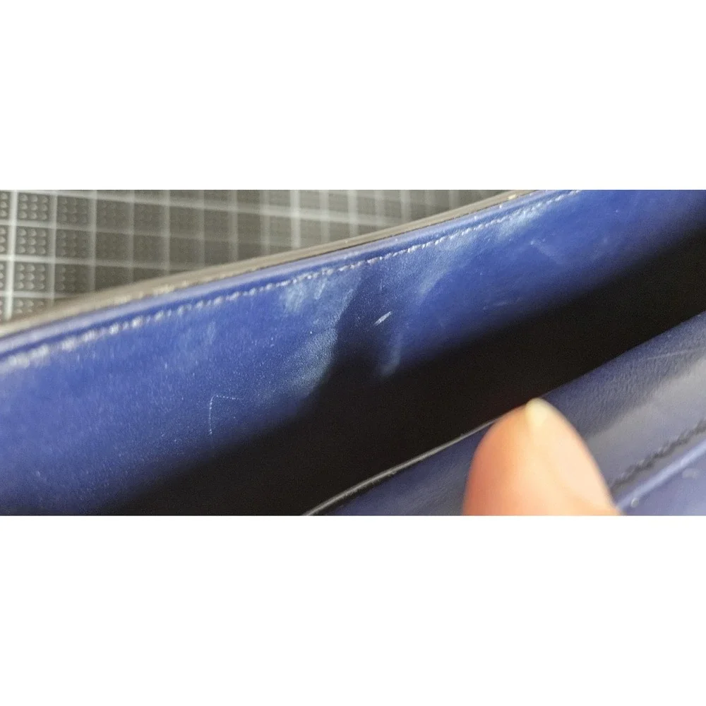 Salvatore Ferragamo Gancini‎ shoulder bag blue leather AU-21/6977